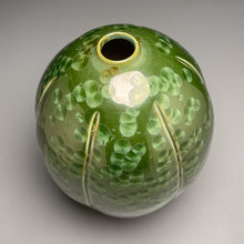 Load image into Gallery viewer, Melon Egg Vase in Lily Pad Green, 10.5"h (Ben Owen III)
