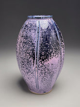 Load image into Gallery viewer, Melon Flower Vase in Nebular Purple, 11"h (Ben Owen III)
