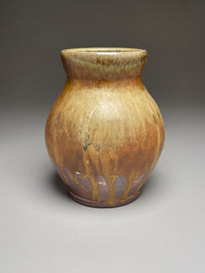 Flower Vase in Pumpkin glaze, 8.25"h. (Elizabeth McAdams)