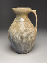 Load image into Gallery viewer, Combed Pitcher in Yellow Matte, Ash, &amp; Cobalt Glazes, 11.25"h (Ben Owen III)
