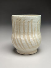 Load image into Gallery viewer, Cup with Carved Line Designs #3. 4.25&quot;h (Elizabeth McAdams)
