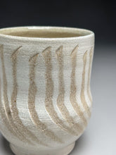 Load image into Gallery viewer, Cup with Carved Line Designs #3. 4.25&quot;h (Elizabeth McAdams)
