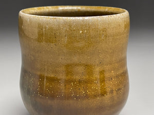 Cup in Amber Celadon 3.5"h, (Elizabeth McAdams)