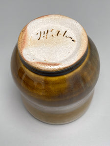 Cup in Amber Celadon 3.5"h, (Elizabeth McAdams)