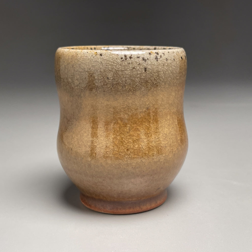 Cup in Copper Penny & Natural Ash Glazes, 3.75