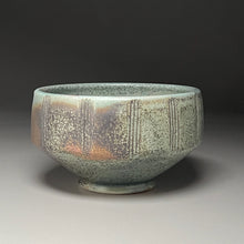 Load image into Gallery viewer, Beveled, Carved Bowl in Patina Green, 8&quot;dia. (Ben Owen III)
