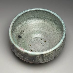 Beveled, Carved Bowl in Patina Green, 8"dia. (Ben Owen III)
