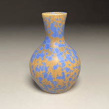Load image into Gallery viewer, Miniature Genie Bottle #1 in Stardust Blue Crystalline, 4.25"h (Ben Owen III)
