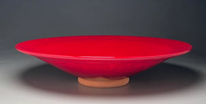 Flair Bowl in Chinese Red, 21.75"dia. (Ben Owen III)