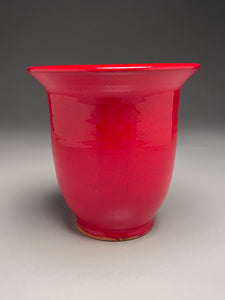 Bell Vase #3 in Chinese Red, 7"h (Ben Owen III)