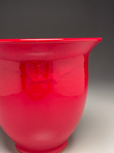 Bell Vase #4 in Chinese Red, 8.75"h (Ben Owen III)