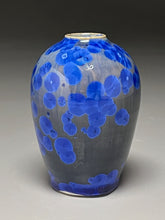 Load image into Gallery viewer, Miniature Egg Vase in Cobalt Crystalline, 4"h (Ben Owen III)

