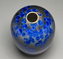 Load image into Gallery viewer, Egg Vase in Cobalt Crystalline, 6&quot;h (Ben Owen III)
