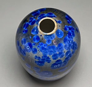 Egg Vase in Cobalt Crystalline, 6"h (Ben Owen III)