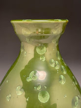 Load image into Gallery viewer, Han Vase #1 in Lily Pad Green Crystalline, 11&quot;h (Ben Owen III)
