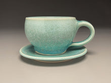 Load image into Gallery viewer, Cup and Saucer Set #1 in Blue Frost, (Ben Owen III)
