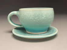Load image into Gallery viewer, Cup and Saucer Set #1 in Blue Frost, (Ben Owen III)
