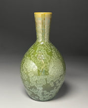 Load image into Gallery viewer, Genie Bottle #3 in Lily Pad Green Crystalline, 12.75"h (Ben Owen III)
