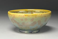 Load image into Gallery viewer, Contoured Serving Bowl in Lily Pad Green Crystalline, 5.5&quot;dia. (Ben Owen III)
