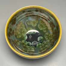 Load image into Gallery viewer, Contoured Serving Bowl in Lily Pad Green Crystalline, 5.5&quot;dia. (Ben Owen III)
