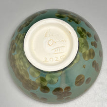 Load image into Gallery viewer, Contoured Serving Bowl in Lily Pad Green Crystalline, 5.5&quot;dia. (Ben Owen III)
