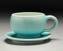 Load image into Gallery viewer, Cup and Saucer Set #1 in Blue Frost, (Ben Owen III)
