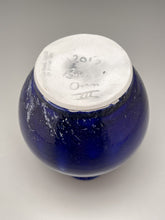 Load image into Gallery viewer, Raku-Fired Bottle in Cobalt, 6.5&quot;h (Pots from the Past)(Ben Owen III)
