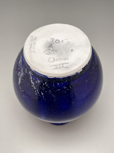 Raku-Fired Bottle in Cobalt, 6.5"h (Pots from the Past)(Ben Owen III)