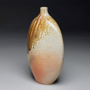 Altered Bottle in Ash Glaze, 10"h (Ben Owen III)