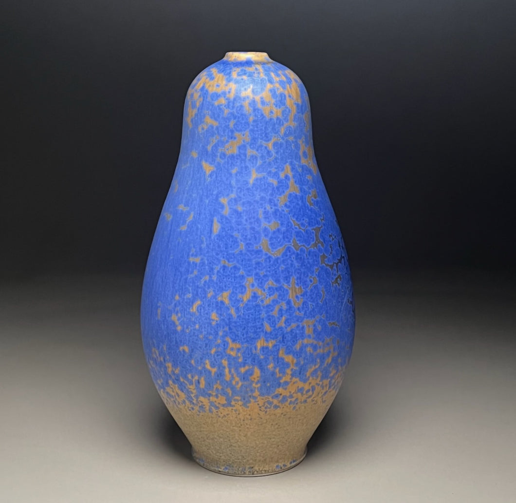 Gourd Vase in Stardust Blue, 13.5