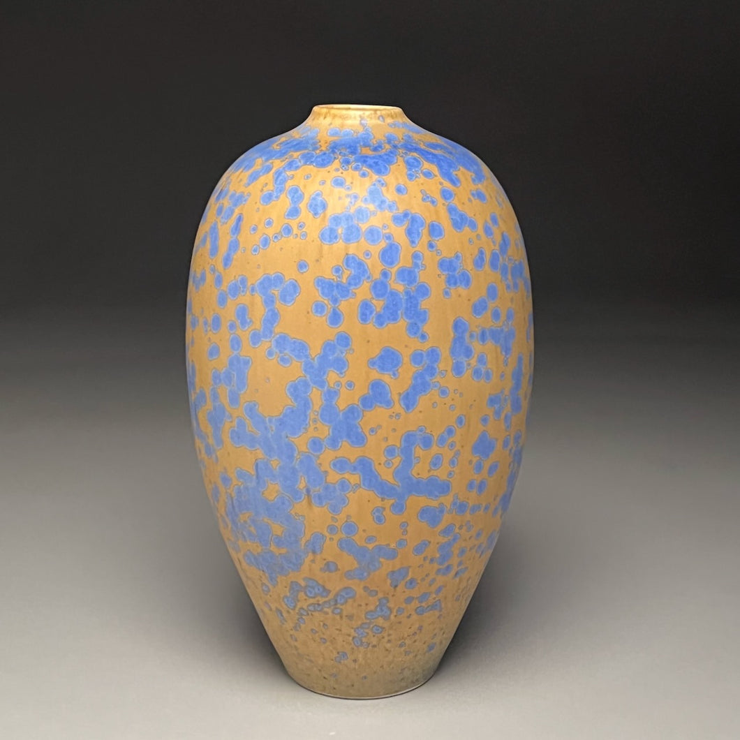 Egg Vase in Stardust Blue, 9