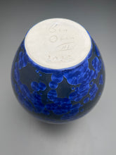 Load image into Gallery viewer, Gourd Flower Vase in Cobalt Crystalline, 12"h (Ben Owen III)
