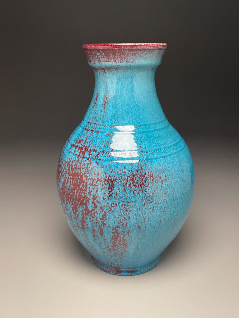Han Vase #1 in Chinese Blue, 12.5