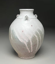 Load image into Gallery viewer, Combed Edo Jar in Satin White, 8&quot;h (Ben Owen III)
