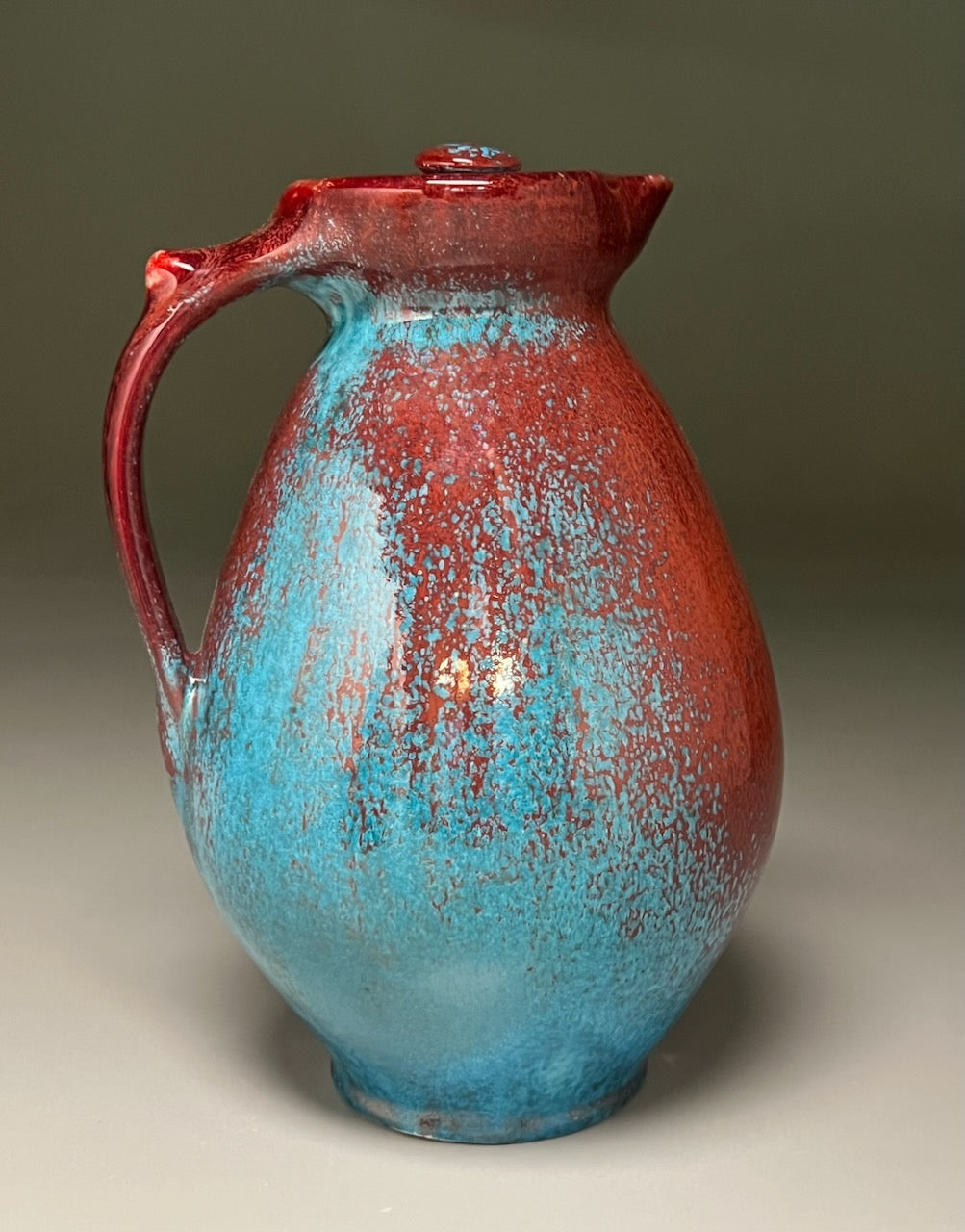 Covered Pitcher in Chinese Blue, 9