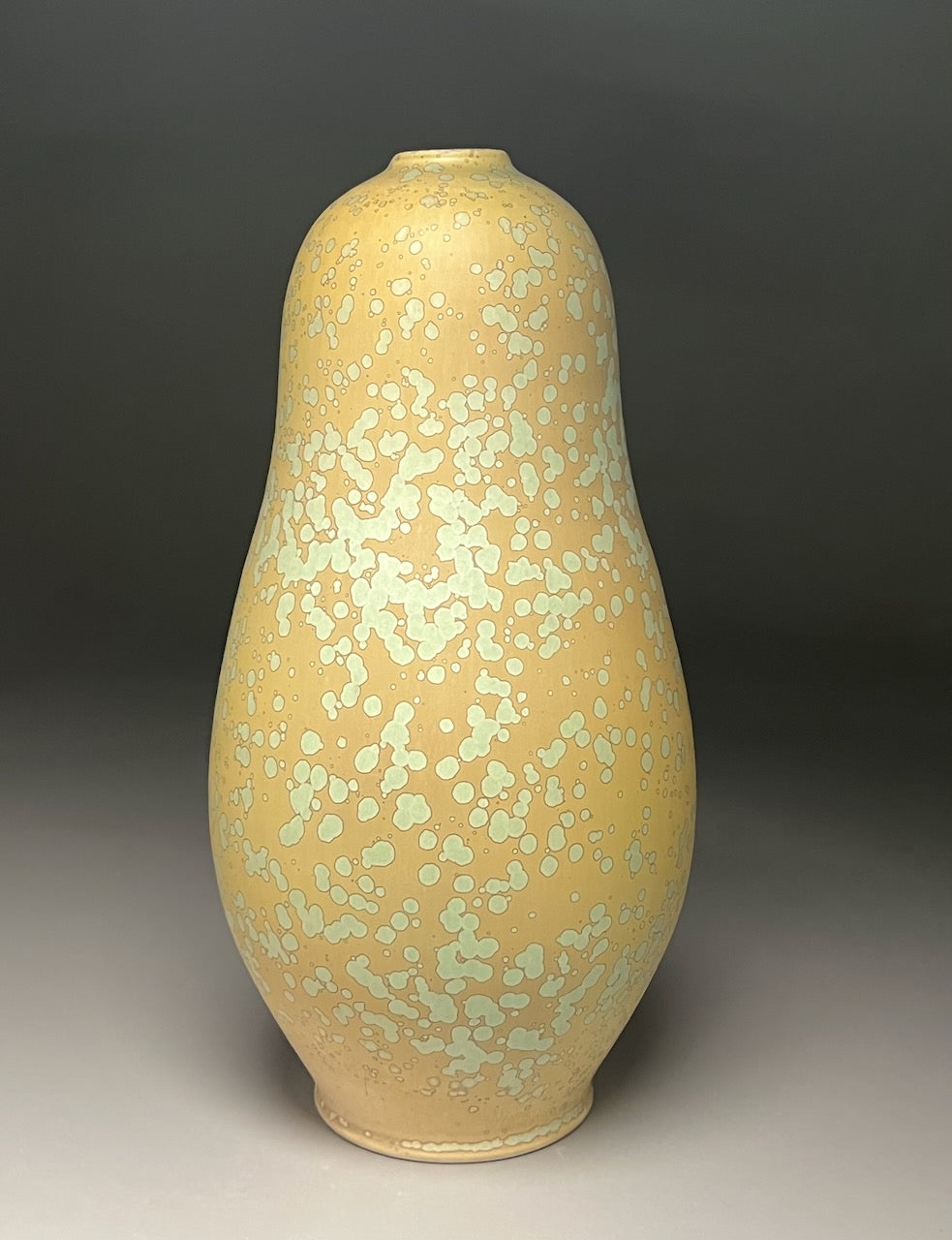 Gourd Vase in Stardust Green, 13