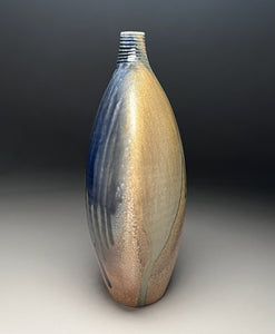 Altered Bottle in Multi-Layered Glazes, 12.75"h (Ben Owen III)