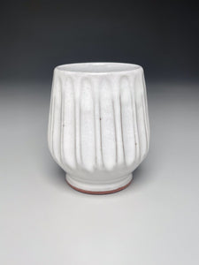Carved Cup in Dogwood White, 4"h (Ben Owen III)