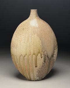 Altered Bottle in Ash Glaze, 12.25"h (Ben Owen III)