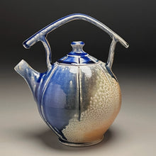 Load image into Gallery viewer, Melon Teapot #1 with Post-and-Lintel Handle in Multi-Layered Glazes, 9&quot;h (Ben Owen III)
