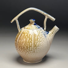Load image into Gallery viewer, Melon Teapot #1 with Post-and-Lintel Handle in Multi-Layered Glazes, 9&quot;h (Ben Owen III)
