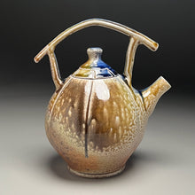Load image into Gallery viewer, Melon Teapot #2 with Post-and-Lintel Handle in Multi-Layered Glazes, 9&quot;h (Ben Owen III) (Copy)
