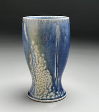 Load image into Gallery viewer, Melon Tumbler #2 in Cobalt &amp; Ash Glazes, 5.75&quot;h (Ben Owen III)
