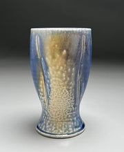 Load image into Gallery viewer, Melon Tumbler #2 in Cobalt &amp; Ash Glazes, 5.75&quot;h (Ben Owen III)
