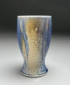 Melon Tumbler #2 in Cobalt & Ash Glazes, 5.75"h (Ben Owen III)