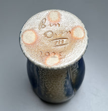 Load image into Gallery viewer, Melon Tumbler #2 in Cobalt &amp; Ash Glazes, 5.75&quot;h (Ben Owen III)
