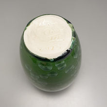 Load image into Gallery viewer, Egg Vase #3 in Lily Pad Green Crystalline, 5.75&quot;h (Ben Owen III)
