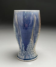 Load image into Gallery viewer, Melon Tumbler #3 in Cobalt &amp; Ash Glazes, 6.25&quot;h (Ben Owen III)
