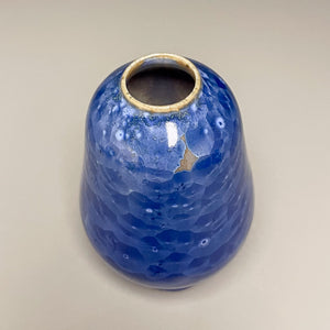 Miniature Gourd Vase #1 in Cobalt Crystalline, 4.25"h (Ben Owen III)