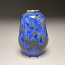 Load image into Gallery viewer, Miniature Gourd Vase #2 in Cobalt Crystalline, 4&quot;h (Ben Owen III)
